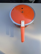 vintage orange Presto pressure cooker Model 80
