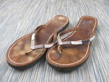 Aspiga Leather Beaded Sandals