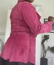 Vintage Pink Suede Coat Soft