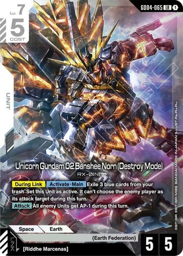 Near mint gundam unicorn - near,
