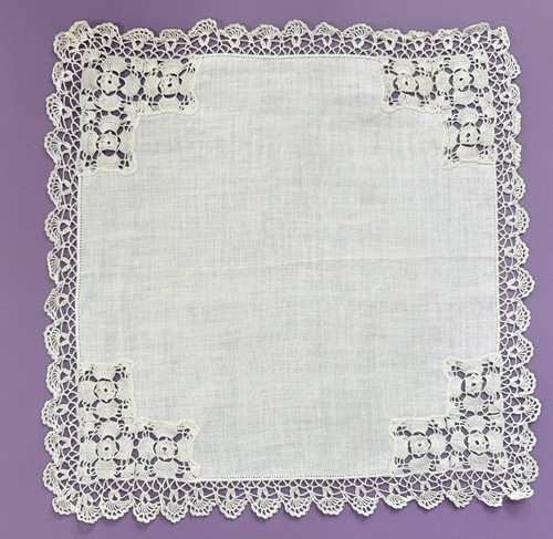 Vintage hanky hand - hanky, crochet