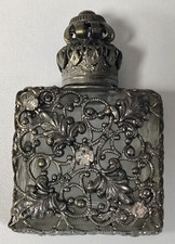 Ornate Glass & Silver-Tone