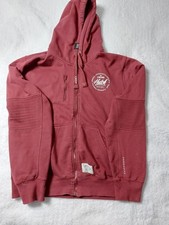 Mens Zipped Hoodie Crosshatch Long Sleeve  Size XXL