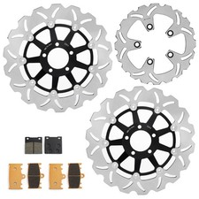 Front Rear Brake Rotors Pads