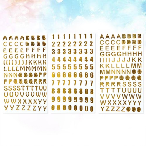 Durable golden letter - durable, number