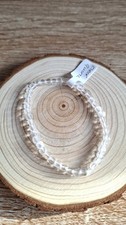 Clear Quartz Faceted Crystal Beaded Bracelet