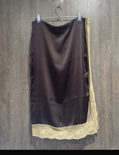Women half slip brown - half,