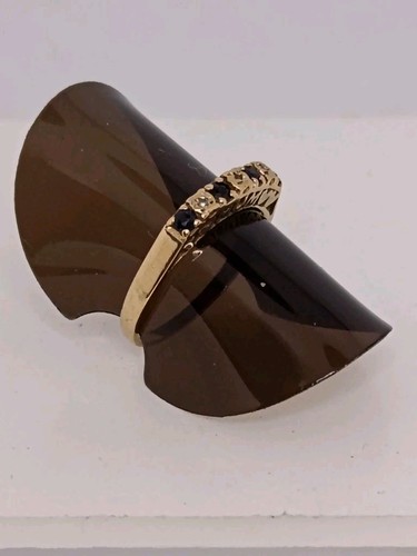 9ct gold sapphire diamond - gold,