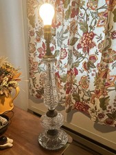 Vintage Cut Glass & Brass
