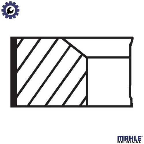 Piston ring kit 021 v0 - 4x, 58
