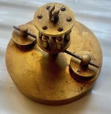 Antique Torsion Clock Disc Pendulum - Clockmakers Spares