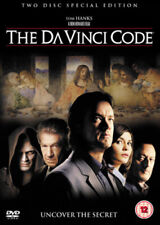 The Da Vinci Code DVD (2006) Tom Hanks, Howard (DIR) cert 12 2 discs Great Value