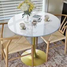 76cm Round Bar Table Kitchen Dining Breakfast Cocktail Drinks Garden Patio Desk