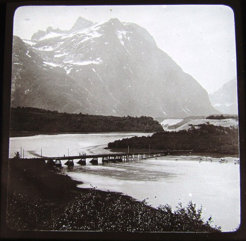 Glass magic lantern slide - glass,
