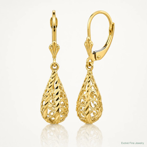 14k yellow gold polished - 14k,
