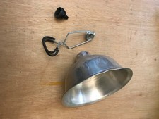 Vintage Industrial Aluminium Lamp Shade Light Retro Silver 22cm for restoration