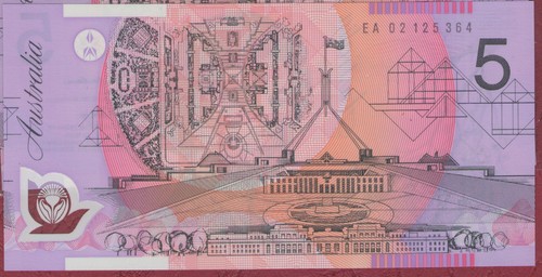 Australian banknote five - banknote, $5