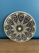 Vintage Turkish Iznik Ceramic Decorative Tile Trivet Wall Plaque