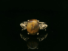 9ct Yellow Gold & Tigers Eye