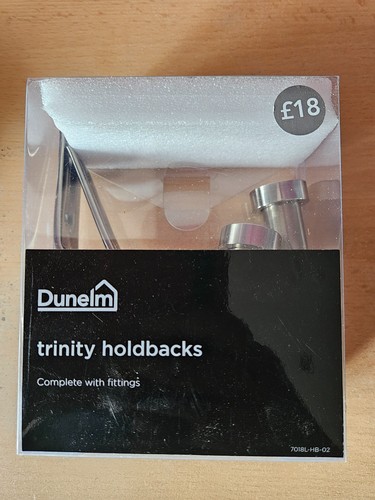 Dunelm chrome curtain tie - chrome,