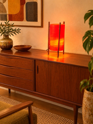 Vintage 1960s red spun - 1960s,