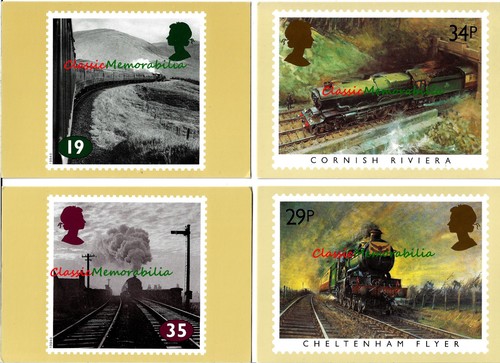 Railway locomotive postcard - postcard, 4