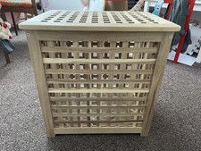 IKEA Hol 50x50 x36cm Storage Box Side Table Acacia Wood