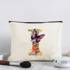 Butterfly Letter Makeup Bag