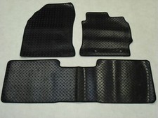 Toyota Auris 2013-on Fully Tailored Deluxe RUBBER Car Mats in Black 3 Piece TAXI