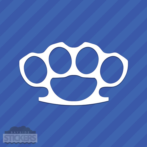 Brass knuckles vinyl decal - vinyl,