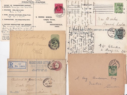 1904 hull postal history - hull,