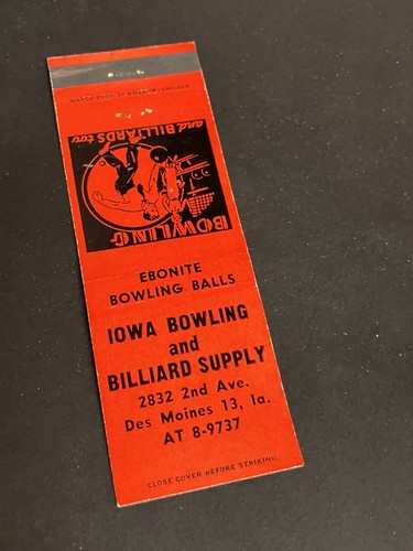Vintage matchbook iowa - matchbook, “iowa