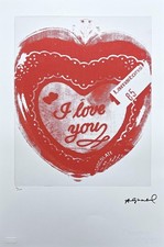 ANDY WARHOL  - I love you -