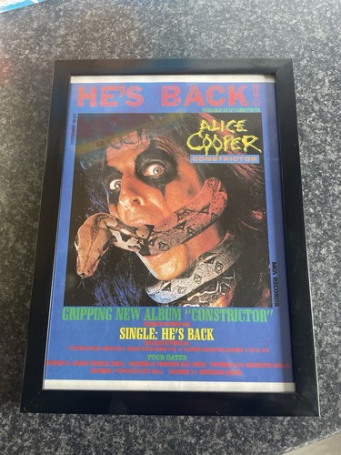 Alice cooper framed - cooper, 1986