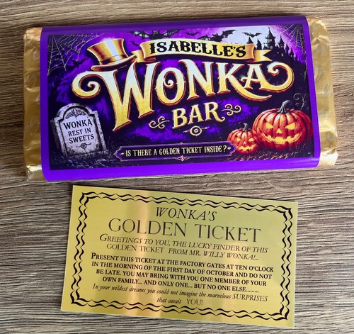 Halloween wonka bar - halloween,