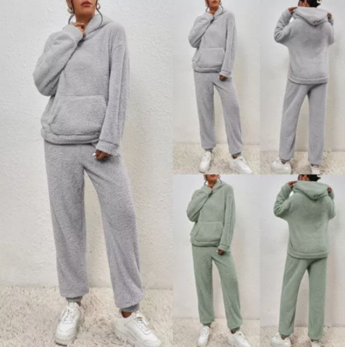 Hooded fleece fur - fur, tops