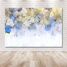 7x5ft Spring Blue and White