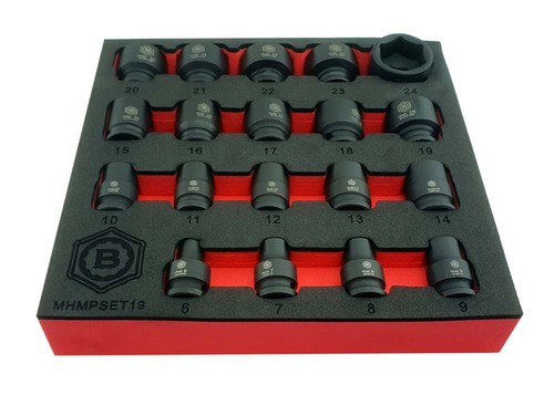 19pc drive impact - 3/8", socket