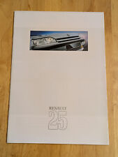 Renault 25 1988 Brochure Prospekt inc. V6 Turbo