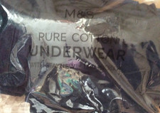 Marks & Spencer 6 Cotton Jersey Briefs Large 36-38" New