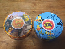 Simpsons Tin Clock and Shrek Tin Clock