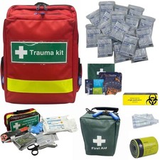 Trauma Kit for First Aid in Compact Emergency Medical Backpack