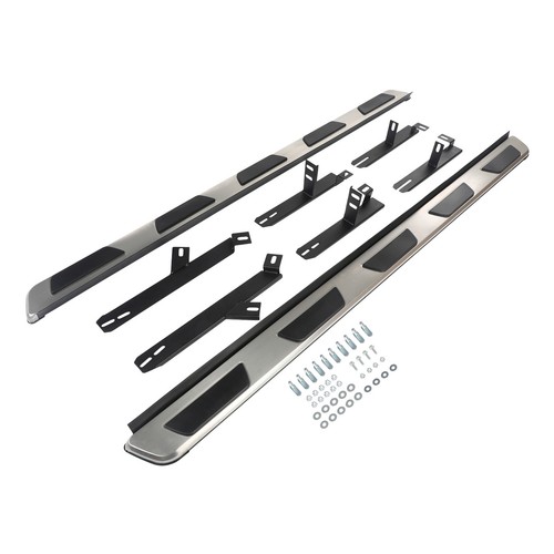 Audi side steps - audi, black