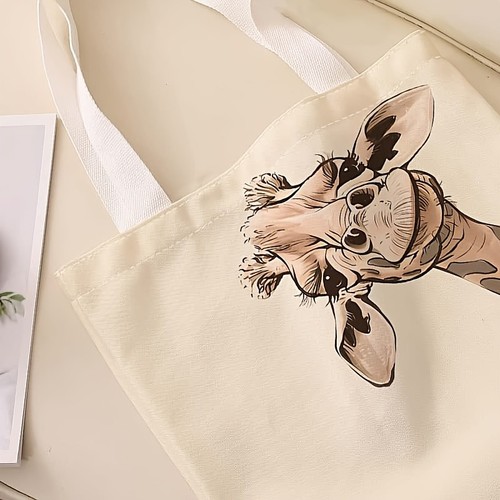 Giraffe print tote - giraffe,