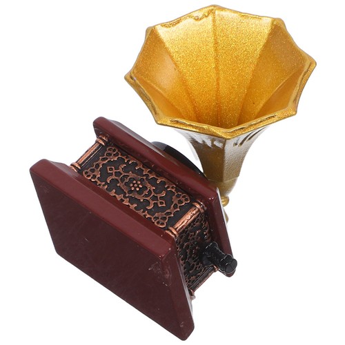 Retro metal mini phonograph - retro,