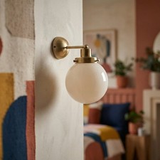Modern brass globe - globe, sconce