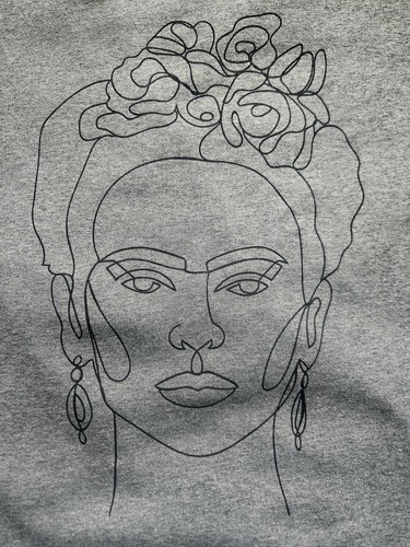 Frida kahlo long - kahlo, grey
