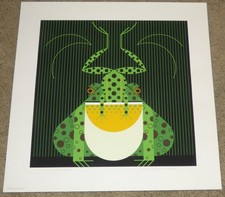 Charley Harper Frog Eat Frog