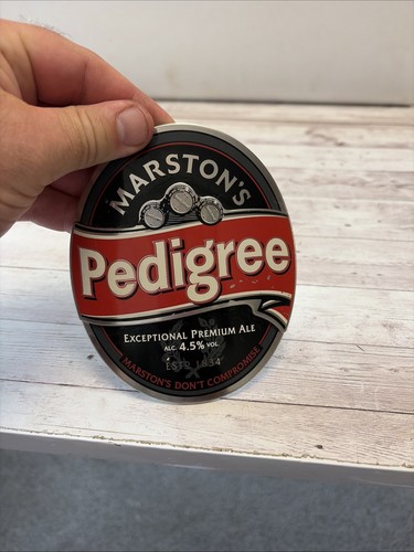 Marston pedigree metal beer - pedigree,