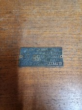 Hebert Morris Limted Loughborough Manufacturers Brass Plate Plaque